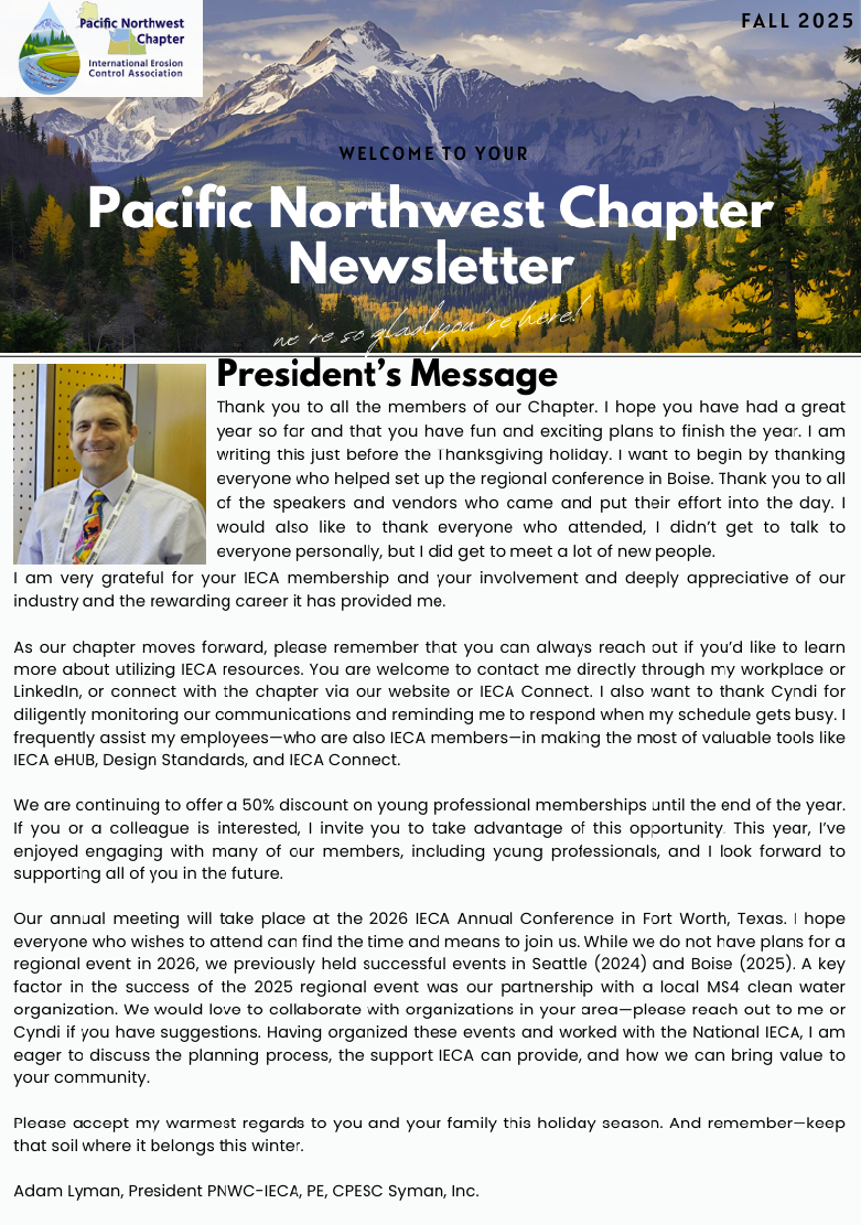 Fall 2025 PNWC-IECA P1 Newsletter
